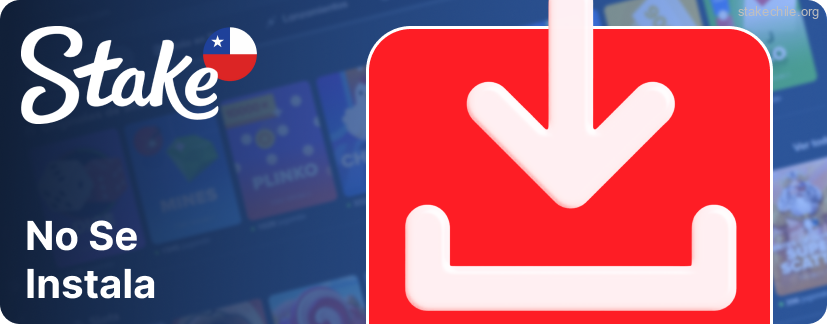 los usuarios de Android no instalan la aplicación Stake mediante un archivo APK