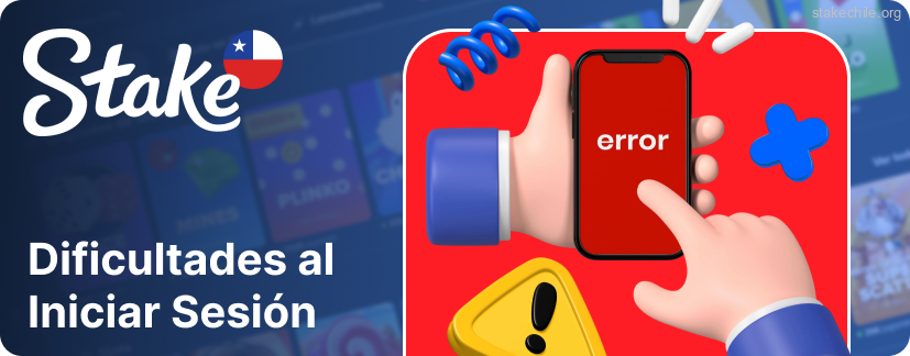 Los usuarios no pueden entrar a Stake si escriben mal la contraseña