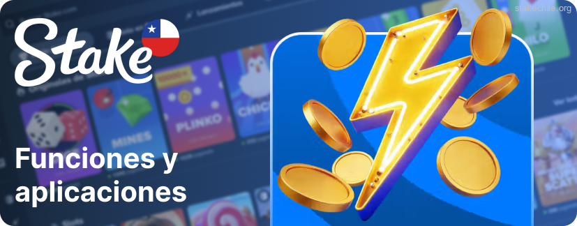 La app de Stake reúne apuestas deportivas y juegos