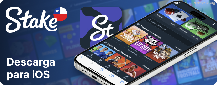 iOS usuarios de iPhone pueden encontrar la app Stake