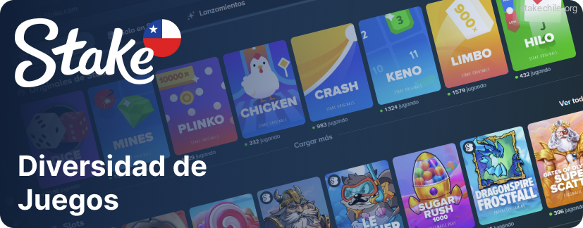 Biblioteca en Stake cuenta con más de 3.500 juegos