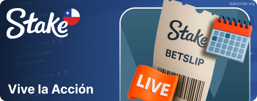 Las apuestas en vivo en Stake permiten seguir eventos deportivos